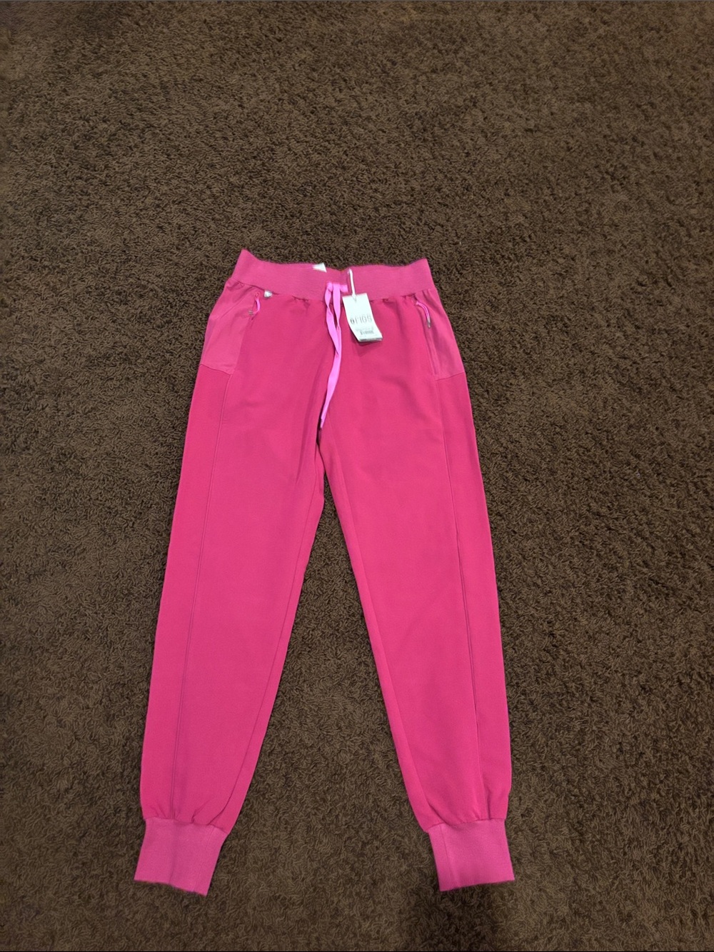 Figs Hot Pink Jogger Scrub pants with Drawstring. Brand new